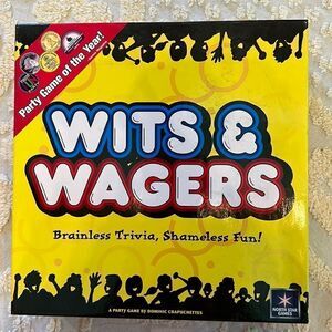 Wits & Wagers Party Game Brainless Trivia Shameless Fun